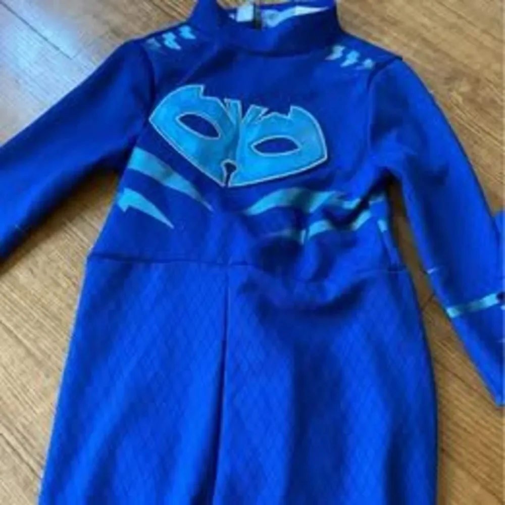 PJ Masks Cat boy costume blue - size small, used - small rip in tail see pics